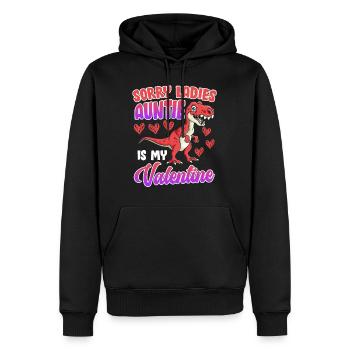 Désolé tante Saurus est ma chérie Saint-Valentin - Sweat à capuche Premium bio Homme - noir - Devant - Nico (187cm)