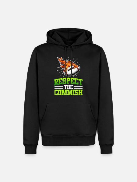Respectez le commissaire Commish - Sweat à capuche Premium bio Homme - noir