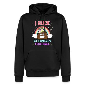 Je suis nul au Fantasy Football - Sweat à capuche Premium bio Homme - noir - Devant - Nico (187cm)