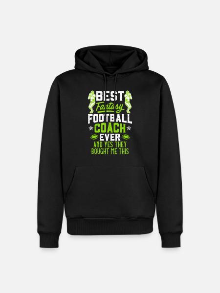 Bester Fantasy Football Coach - Männer Premium Bio Hoodie - Schwarz