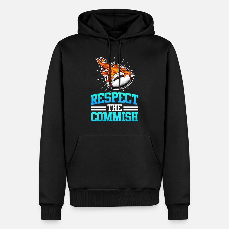 Respectez le commissaire Commish - Sweat à capuche Premium bio Homme - noir