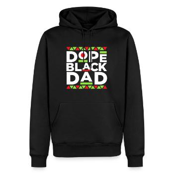 Black Dad Matter Black History Month Pride Fathers - Men’s Premium Organic Hoodie - black - Front - Nico (187cm)