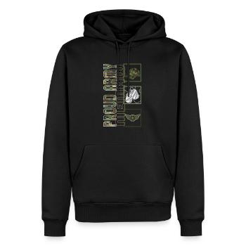 Memaw Simple Shirt, Proud Army Memaw Camouflage - Men’s Premium Organic Hoodie - black - Front - Nico (187cm)