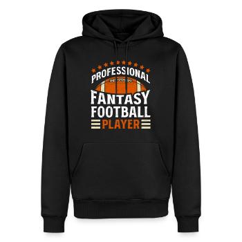 Professioneller Fantasy Football Spieler - Männer Premium Bio Hoodie - Schwarz - Vorne - Nico (187cm)