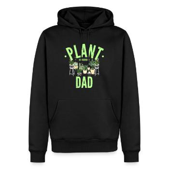 Mens Plant Lover plant dad | Gardening for Gardene - Men’s Premium Organic Hoodie - black - Front - Nico (187cm)