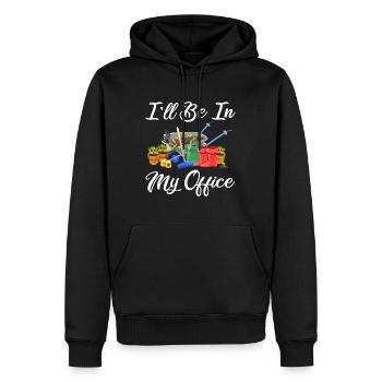 I'll Be In My Office Funny Gardening Lover Gardene - Men’s Premium Organic Hoodie - black - Front - Nico (187cm)