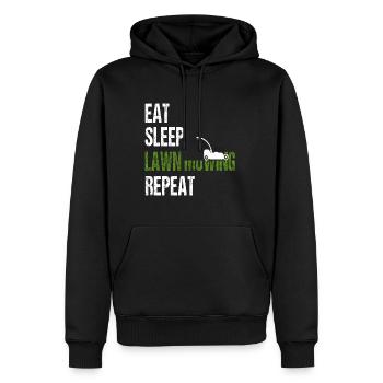 Rasen mähen Hemd lustig Rasenmäher Hemd Gartenarbeit - Männer Premium Bio Hoodie - Schwarz - Vorne - Nico (187cm)