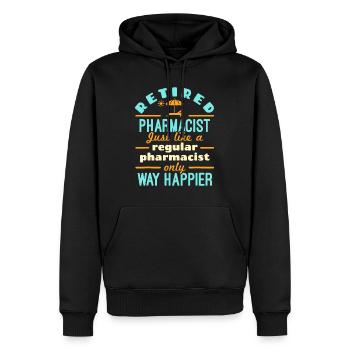 Apotheker im Ruhestand Apotheke Pharm.D Ruhestand Weg - Männer Premium Bio Hoodie - Schwarz - Vorne - Nico (187cm)
