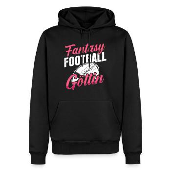 Fantasy Football Goddess Women Fantasy Football - Sweat à capuche Premium bio Homme - noir - Devant - Nico (187cm)