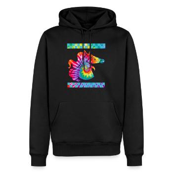 Dia De Los Muertos Shirt, Unicorn Sugar Skull Tee - Men’s Premium Organic Hoodie - black - Front - Nico (187cm)