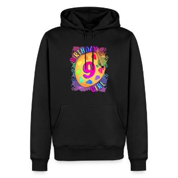 Neunjähriges Geburtstagskind Malen Party Pinsel a - Männer Premium Bio Hoodie - Schwarz - Vorne - Nico (187cm)