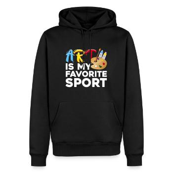 Coole Kunst für Männer Frauen Künstler Maler Kunstlehrer - Männer Premium Bio Hoodie - Schwarz - Vorne - Nico (187cm)