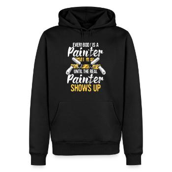 Everybody Is A Painter - House Designer Decorator - Men’s Premium Organic Hoodie - black - Front - Nico (187cm)