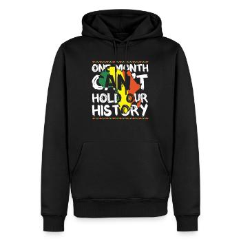 Black History Month USA Afro Amerika Afrika - Männer Premium Bio Hoodie - Schwarz - Vorne - Nico (187cm)