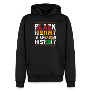 Black History American History Geschichte Afrika - Männer Premium Bio Hoodie - Schwarz - Vorne - Nico (187cm)