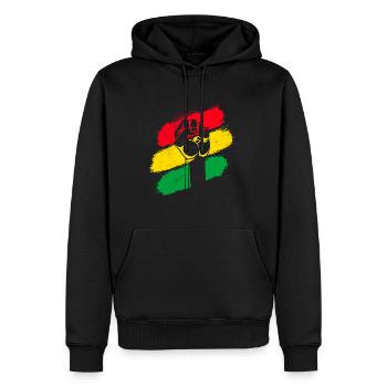 Mois de l’histoire des Noirs Histoire des États-Unis Afrique - Sweat à capuche Premium bio Homme - noir - Devant - Nico (187cm)