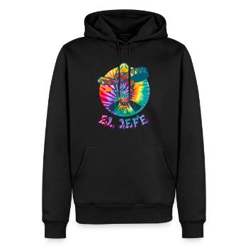 El Dia de Los Muertos Tag des toten Zuckerschädels - Männer Premium Bio Hoodie - Schwarz - Vorne - Nico (187cm)