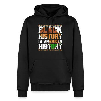 Black History American History Geschichte Afrika - Männer Premium Bio Hoodie - Schwarz - Vorne - Nico (187cm)