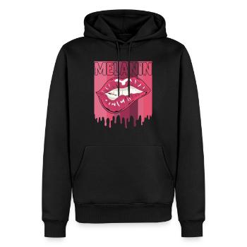 Melanin Schwarze Frauen Afrikanische Frau - Männer Premium Bio Hoodie - Schwarz - Vorne - Nico (187cm)