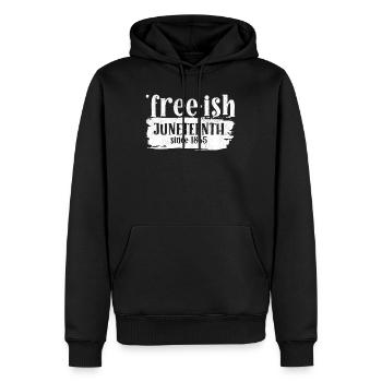 Juneteenth frei seit 1865 Black History USA Afrika - Männer Premium Bio Hoodie - Schwarz - Vorne - Nico (187cm)