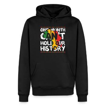 Black History Month USA Afro Amerika Afrika - Männer Premium Bio Hoodie - Schwarz - Vorne - Nico (187cm)