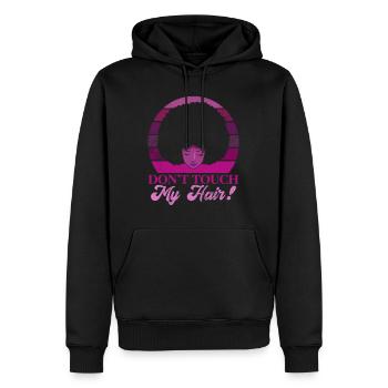 Afro Cheveux Afro Look Curls Femme Africaine - Sweat à capuche Premium bio Homme - noir - Devant - Nico (187cm)