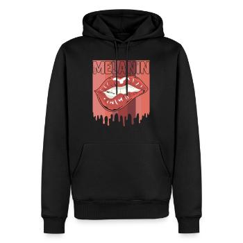 Melanin Schwarze Frauen Afrikanische Frau - Männer Premium Bio Hoodie - Schwarz - Vorne - Nico (187cm)