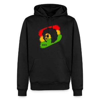 Juneteenth 1865 Afroamerikaner Afrikanische Frau - Männer Premium Bio Hoodie - Schwarz - Vorne - Nico (187cm)