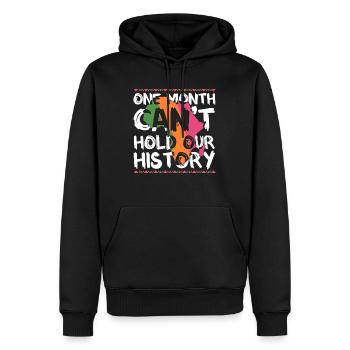 Black History Month USA Afro Amerika Afrika - Männer Premium Bio Hoodie - Schwarz - Vorne - Nico (187cm)
