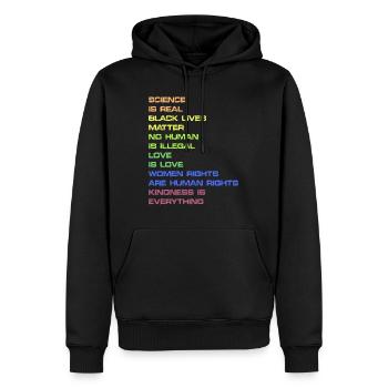 Black Lives Matter Women's Rights Africa - Men’s Premium Organic Hoodie - black - Front - Nico (187cm)