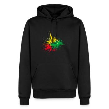 Juneteenth Black History Amerika Afrika - Männer Premium Bio Hoodie - Schwarz - Vorne - Nico (187cm)