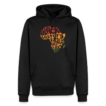 Black History American History Geschichte Afrika - Männer Premium Bio Hoodie - Schwarz - Vorne - Nico (187cm)