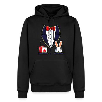 Magician Costume Halloween Magic Show Men Women Ki - Men’s Premium Organic Hoodie - black - Front - Nico (187cm)