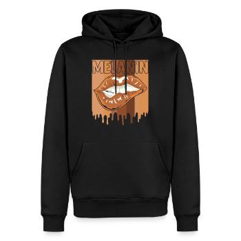 Melanin Schwarze Frauen Afrikanische Frau - Männer Premium Bio Hoodie - Schwarz - Vorne - Nico (187cm)