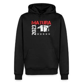 Matura 20203 Maturanten - Männer Premium Bio Hoodie - Schwarz - Vorne - Nico (187cm)