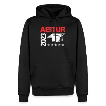 Abitur 2023 geschafft Abi Abiturient - Männer Premium Bio Hoodie - Schwarz - Vorne - Nico (187cm)