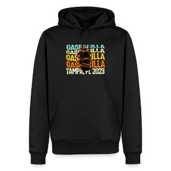 Gasparilla Shirt, Gasparilla Tampa Florida 2023 - Männer Premium Bio Hoodie - Schwarz - Vorne - Nico (187cm)
