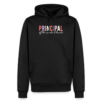 Valentinstag Prinzip der süßesten Herzen - Männer Premium Bio Hoodie - Schwarz - Vorne - Nico (187cm)