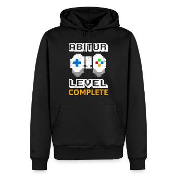 Niveau Abitur complet Abi 2023 Gamer - Sweat à capuche Premium bio Homme - noir - Devant - Nico (187cm)