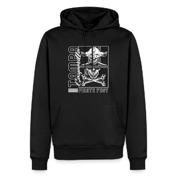 Gasparilla Shirt, Tampa Gasparilla Pirate Fest - Men’s Premium Organic Hoodie - black - Front - Nico (187cm)
