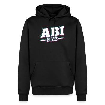 Abi 2023 Abitur Abiturienten - Männer Premium Bio Hoodie - Schwarz - Vorne - Nico (187cm)