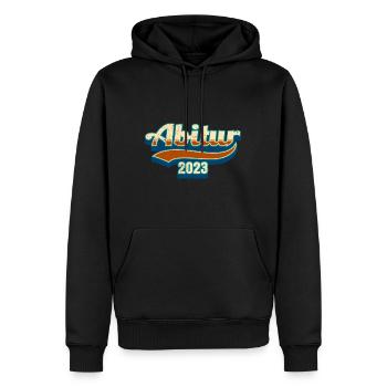 Abi 2023 Abitur Abiturient - Männer Premium Bio Hoodie - Schwarz - Vorne - Nico (187cm)