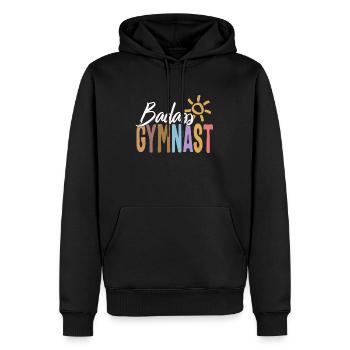 Gymnastikhemd, Badass Gymnast Tee, Sport Girl - Männer Premium Bio Hoodie - Schwarz - Vorne - Nico (187cm)