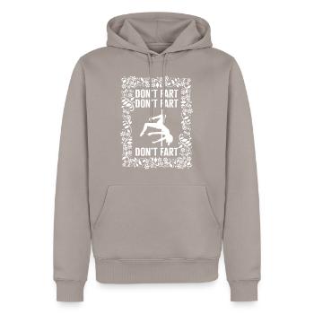 Chemise de Pole Dance, Ne pète pas Pole Dancing Femmes - Sweat à capuche Premium bio Homme - taupe - Devant - Nico (187cm)
