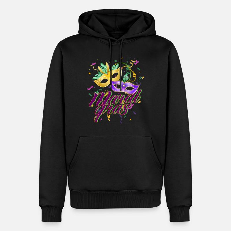KARNEVAL KARNEVAL - Männer Premium Bio Hoodie - Schwarz