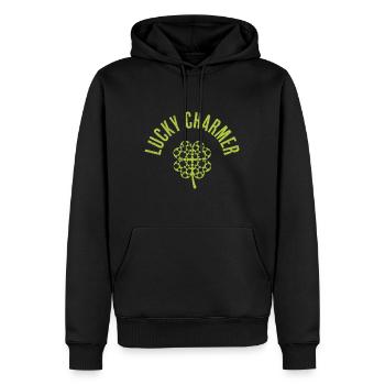 Lucky charm St Patrick's Day Ireland - Men’s Premium Organic Hoodie - black - Front - Nico (187cm)