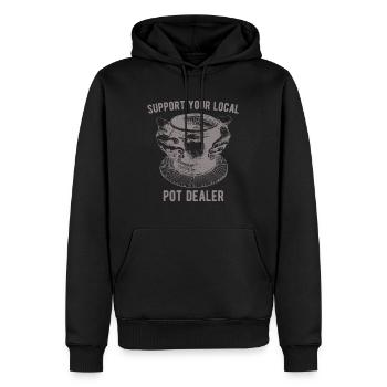 Support your local Pot Pottery Dealer for Makerpo - Men’s Premium Organic Hoodie - black - Front - Nico (187cm)