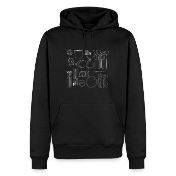 Keramik Werkzeuge Idee für Keramik Künstler Geschenke Clayp - Männer Premium Bio Hoodie - Schwarz - Vorne - Nico (187cm)