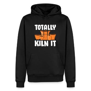 Lustige Keramik Geschenk für Männer Frauen Cool Keramik Pott - Männer Premium Bio Hoodie - Schwarz - Vorne - Nico (187cm)