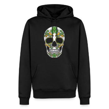 Irlande Saint-Patrick Irlandais - Sweat à capuche Premium bio Homme - noir - Devant - Nico (187cm)